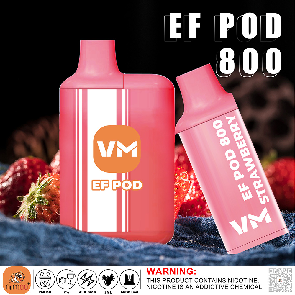 Premium EF POD Vape Device Delivering 800 Puffs Premium EF POD Vape Device Delivering 800 Puffs