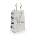 Handle Christmas Socks Gift Packing Paper Bag