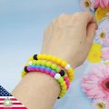 Bracelet de perle silicone enfants bracelets cadeaux cadeaux bracelets de filles