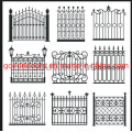 Powder Coated Garden Decoration Cast Iron Fence