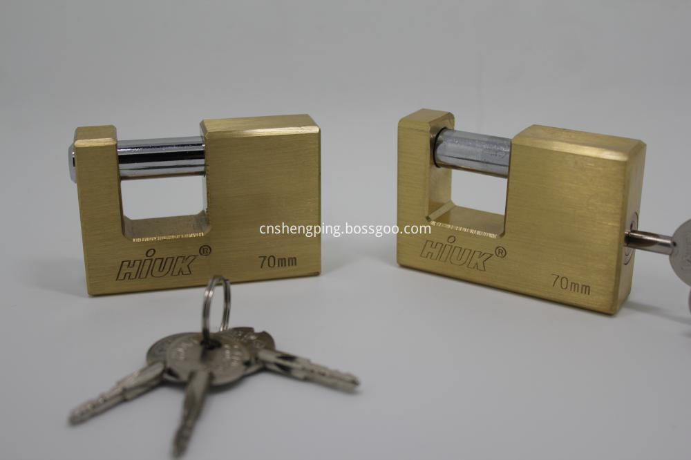 Heavy Duty Brass Rectangle Padlock