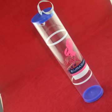 Customized clear plastic tube packaging for hair extension