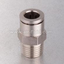 Straight Male Adaptor Nickel-Plated Brass Push-to-Connect Fitting
