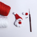 Novo Papai Noel Crochet Broche Pingente DIY Crochet