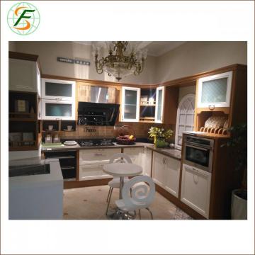 Muebles de cocina de madera maciza de laca