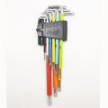 9pcs magnetic colorful allen hex key hand tool sets