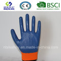 Coque polyester avec gants de travail en nitrile (SL-N104)