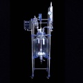 Lab vacuum jacketed double glass reactor