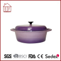 Oval Enameled Cast Iron Casserole