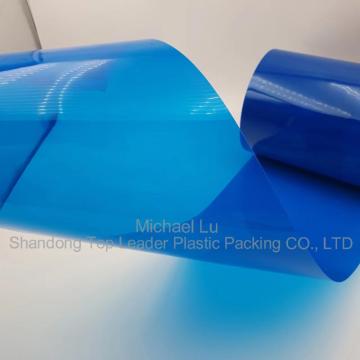 Starr blaues PVC -Blatt für Verpackungen, Light Box -Werbung