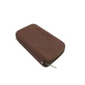 Shockproof hard molded tool case with metal zipper