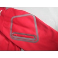 Yj-1070 Mens Red Lightweight Fleece Waterproof Breathable Softshell Jacket