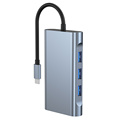 Sieben in einem PD87W Multi USB Adapter Hub