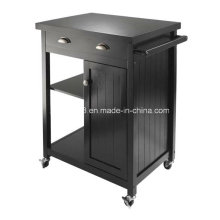 Wood Kitchen Cart Buffet Cabinet Solid Wood Kitchen Cart with CE (G-K09)