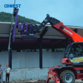 aerocar Vehicle with Glass Installation Robot