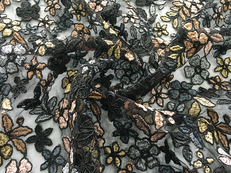  Cord Embroidery Fabric