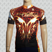 Sublimation Printing Coolmax Short Sleeve Cycling Jersey / Cycling Wear