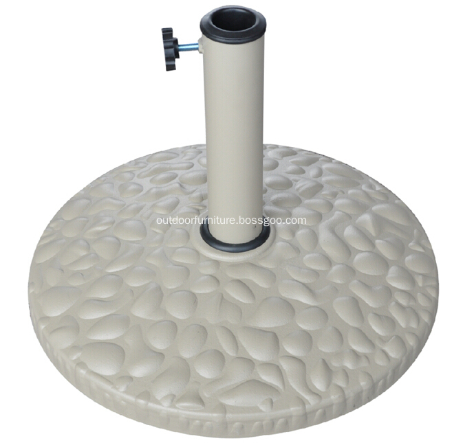 DL-032-10 Outdoor 10KGS White Round Resin Umbrella Base