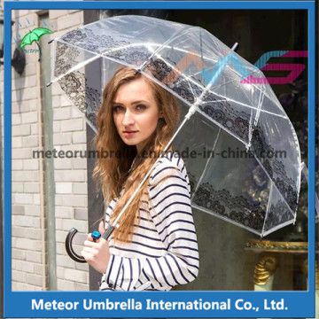 New Item Fancy Clear Transparent Plastic Umbrella for Sale