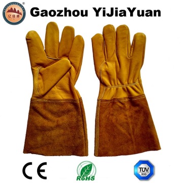 Cow Grain Leather Industrial Safety Welders Luvas para soldagem