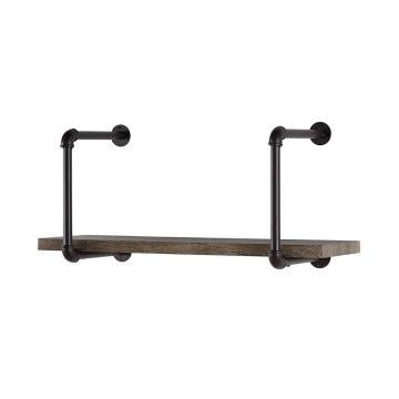 Wall Mounted DIY Open Pipe Bookshelf Bracket