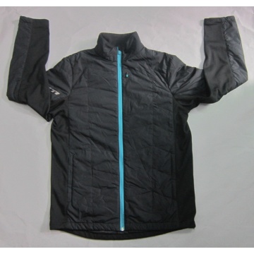 Yj-1066 negro forrado impermeable transpirable Invierno chaqueta de Softshell para hombre