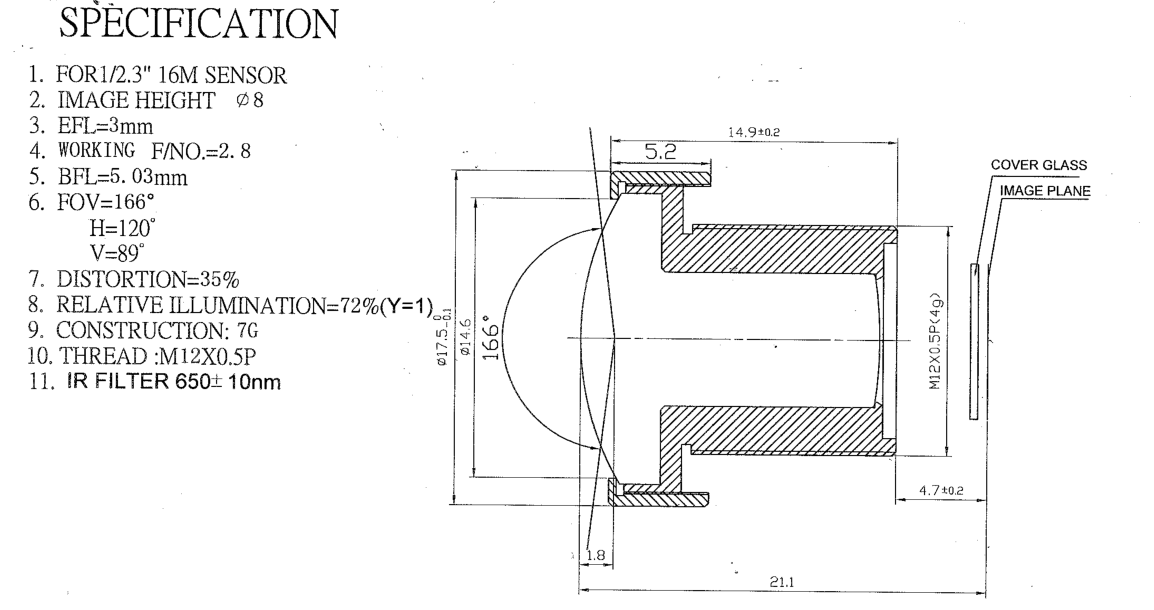 rear camera lens