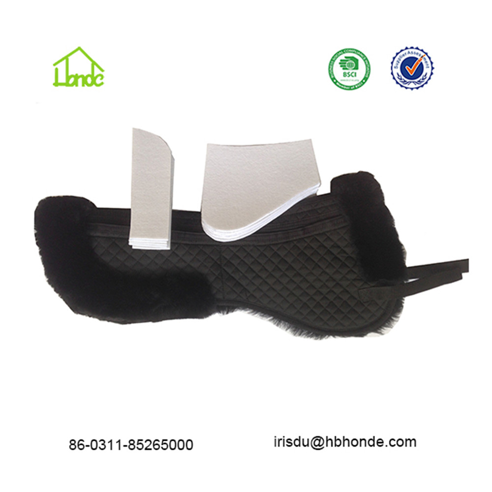 sheepskin saddle pad with pocket