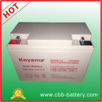 Cheap Price 12V 50ah Deep Cycle Gel Battery for Wind Power System