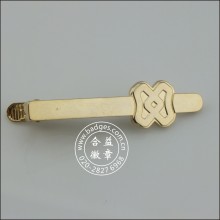 Пользовательские золотые зажимы для галстуков, Металлические шпильки (GZHY-TC-075)