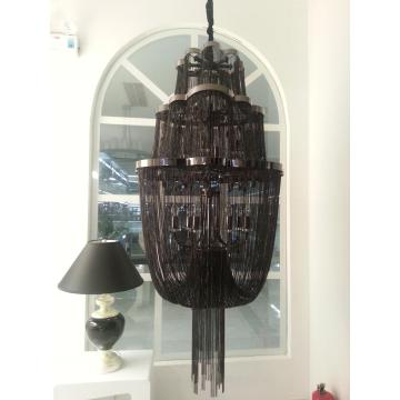 Modern Chain Black Chandelier (KA180)