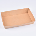 Plateau de carton de déjeuner biodégradable recyclable compostable