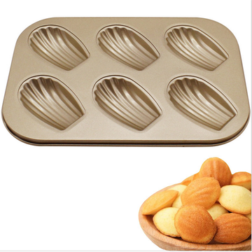 Madeleine 6pcs Shell Shaped Non-stick Cake Mould