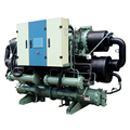 Refrigeration Equipment CE Certification Ground Source Heat Pump Air Conditioner Water Cooled Screw Chiller