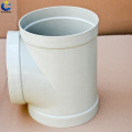 Plastic pvc PE pipe fittings cross Tee