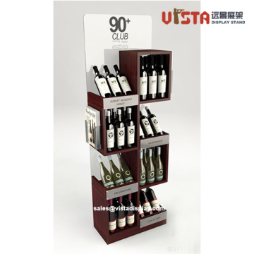 Good Quality MDF Red Wine Promotional Display Stands