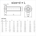 Iso7380 кнопка головки шестигранного шестигранного шестигранного болта