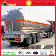 45000liters Edible Oil Aluminum Tanker Semi Trailer with 3 Axles