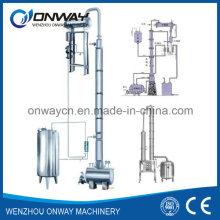 Disolvente de acero inoxidable Acetonitrilo Equipos de destilación de etanol Disolución de alcohol fracción de columna