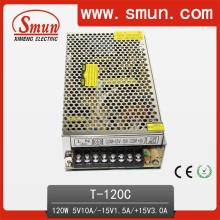 120W 5V10A -15V1.5A 15V3.0A Fuente de alimentación triple de la salida SMPS