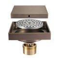 HIDEEP Bathroom Accessories Mirror Brass Floor Drain