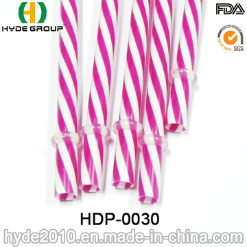 Double Color PP Hard Plastic Drinking Straw with Printing