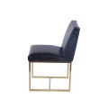 Emery Side Dining Chair Black Leather Collection