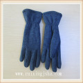 women knitted multi color gloves