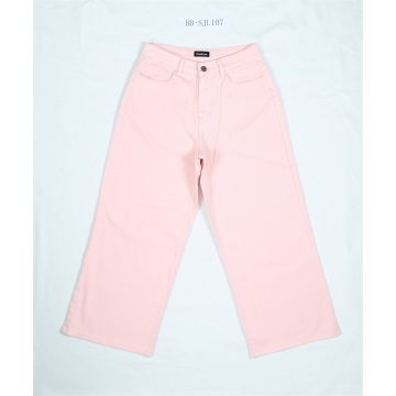 Pink Ladies Casual Shorts Jeans