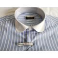 Men Causal Y/D Poplin Club Collar Long Shirt
