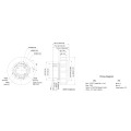 200X200X118mm Brushless Motor éconergétiques Ec 200118 Fan