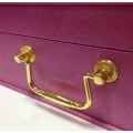 Pink Large PU Leather Gift Storage Cosmetic Case