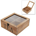 Rustic Wooden Medium Wooden Tea Bag Storage