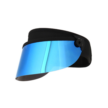 gold short lens visor cap